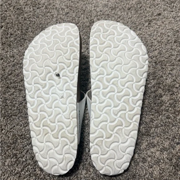 Birkenstock White Thong Sandals with Buckle - Picture 6 of 6